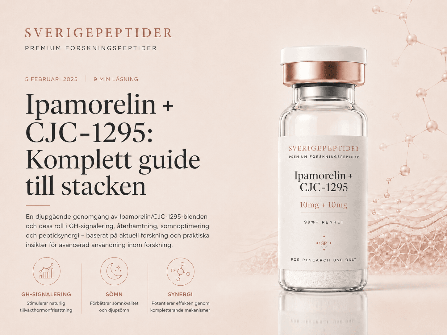 Ipamorelin + CJC-1295 Stack: Komplett guide