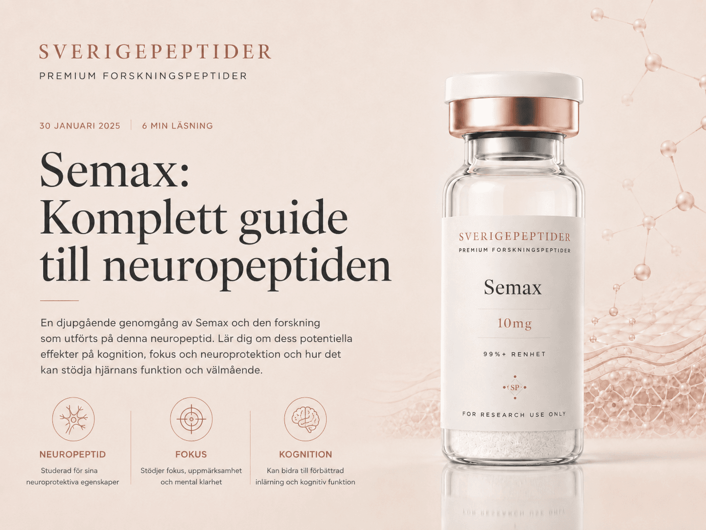 Semax: Komplett guide till neuropeptiden